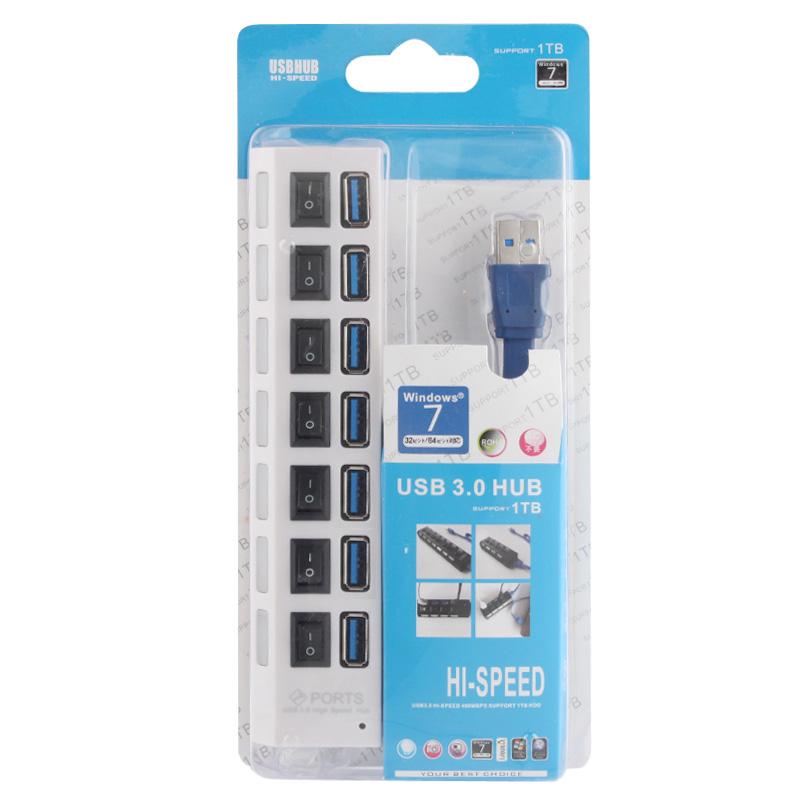 Plug and Play Computer & Networking 7 Ports USB 3.0 HUB White Color : Black Support 1TB Super Speed 5Gbps Plug and Play Computer & Networking 7 Ports USB 3.0 HUB White Color : Black Support 1TB Super Speed 5Gbps