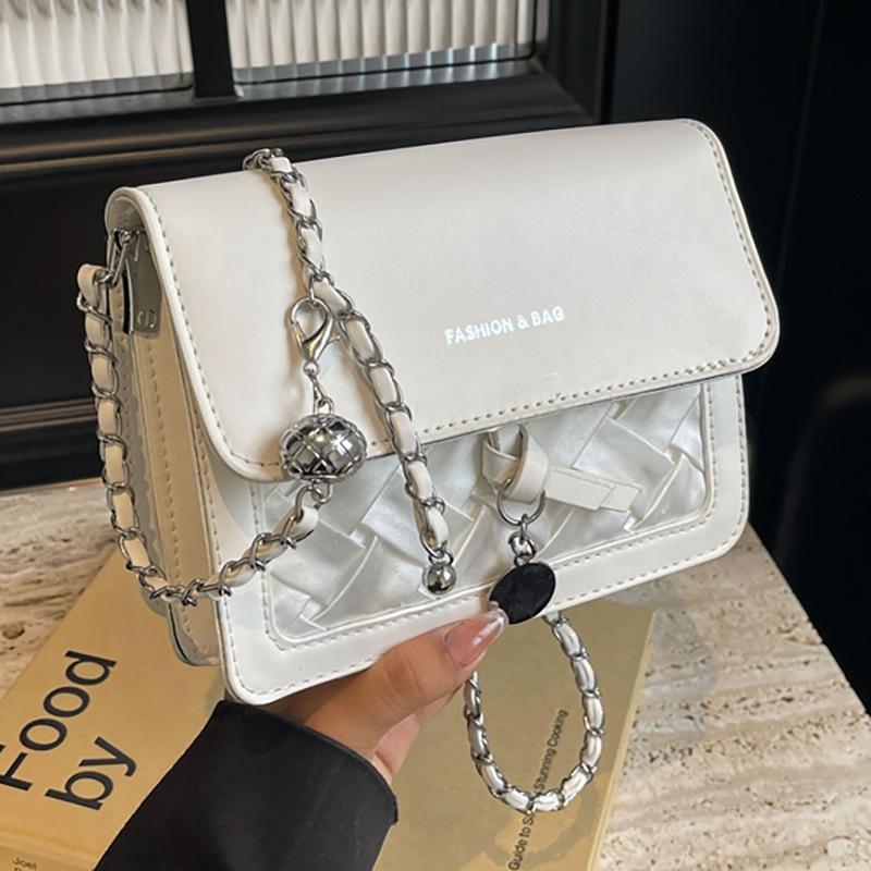 Small Bag Women's New Contrasting Color Versatile Shoulder Bag Fashion Casual Messenger Small Square Bag