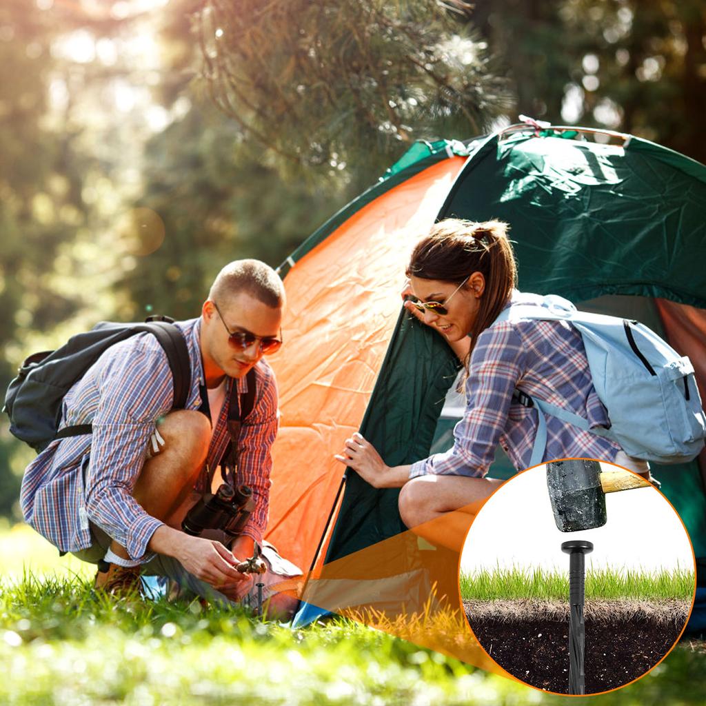 Landschaftsbegrenzung Nägel Mehrzweck Spiralbegrenzungspfähle Werkzeug Kunststoff Robust Landschaftsverankerungsspieße für Gartenzelte Markisen
