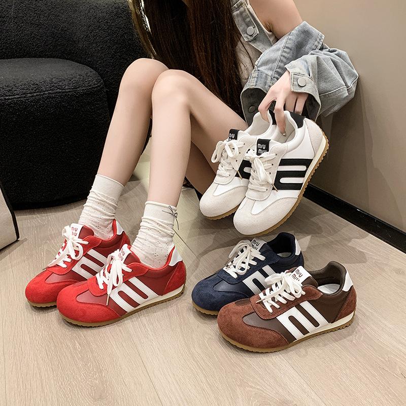 Forrest Gump Schuhe Damenschuhe 2025 neu Frühling und Herbst beliebt flachbodige Freizeit Sport Moralische Trainingsschuhe Damen kleine weiße Board-Schuhe