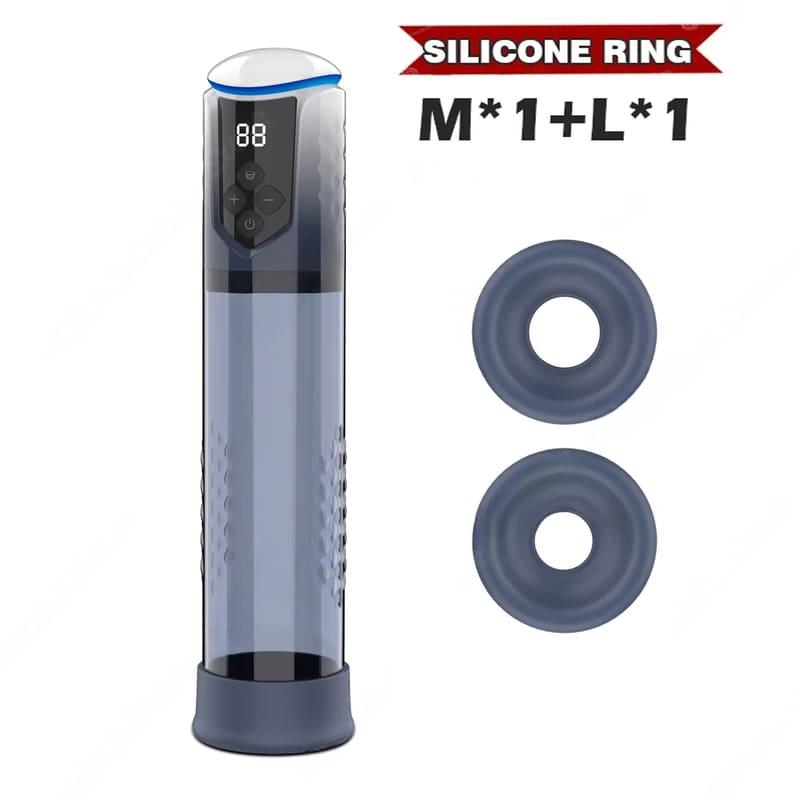 IPX7 Penis Pump for Enlargement Electric Vacuum Pump with 5 Sucking Levels Waterproof Sex Toy Male Masturbators Exerciser for Men