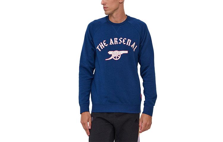 Adidas Arsenal Sweatshirts Men s Blue Crew Neck Moderate Regular GR4217 S