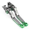FENGSHENG Folding and Telescopic Adjustable Aluminum Brake and Clutch Levers for Ninja 250 Ninja Ninja 250R Ninja 250SL 250TR Z125 Pro KSR Pro Z250SL