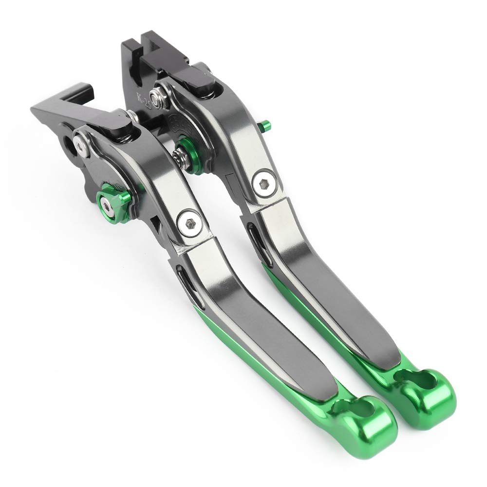 FENGSHENG Folding and Telescopic Adjustable Aluminum Brake and Clutch Levers for Ninja 250 Ninja Ninja 250R Ninja 250SL 250TR Z125 Pro KSR Pro Z250SL