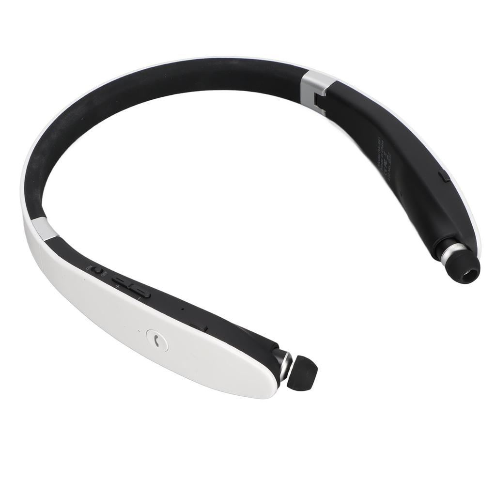Neckband Hea Hone Stereo Noise Cancelling Foldable Retractable Earbuds Wireless Headset with Mic