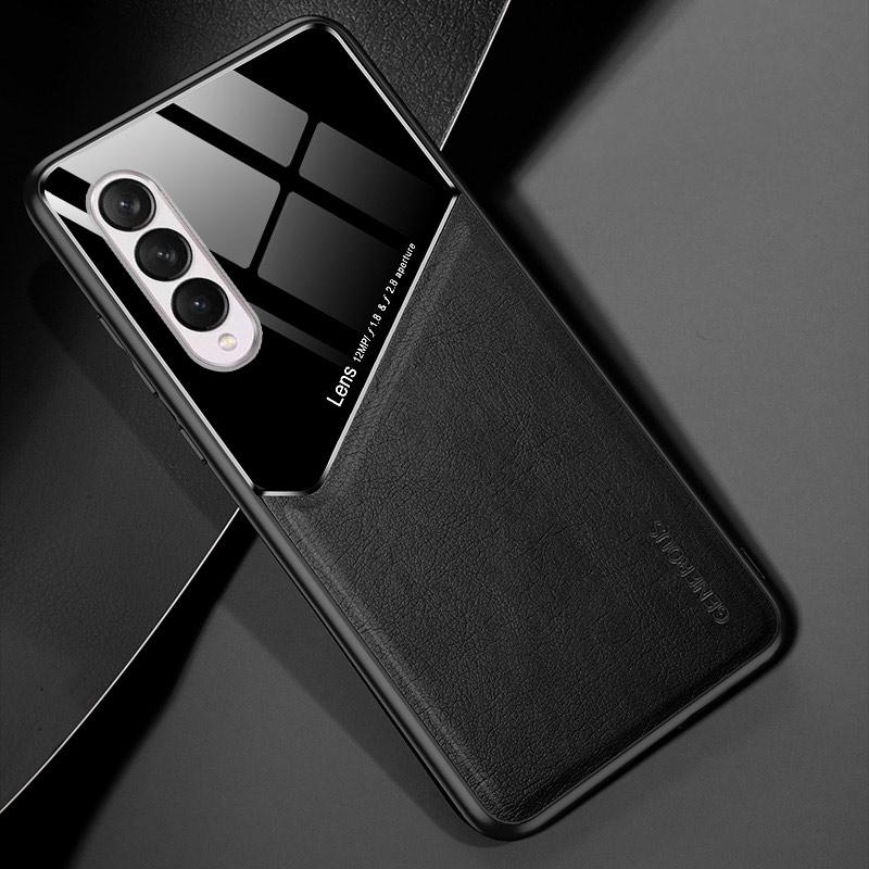 Fall Für Samsung Galaxy Z Flip 3 4 Coque Luxus Leder Telefon Fall Für Samsung Z Fold 3 4 5G Magnetische Silikon Schutz Abdeckung