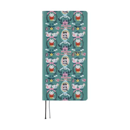 Hobonichi Techo 2027 Weeks English Version Yumi Kitagishi Shironeko Wallpaper January Start Weekly Planner Left Slim Vertical StationeryOffice