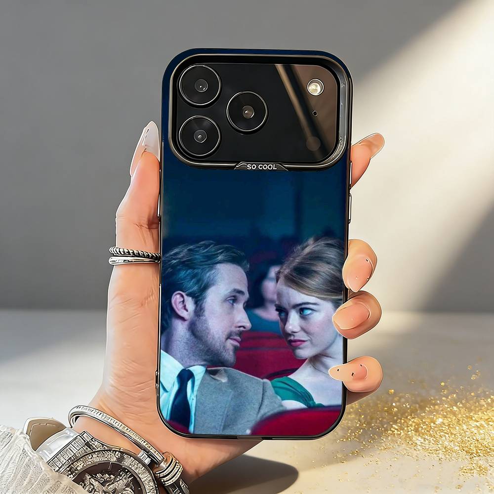 

F-Film La La Land Phone Case For iPhone17,16,15,14,13,12,11,Pro,MAX White Matte Shockproof Cover iPhone17promax