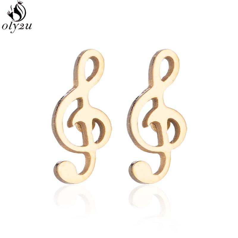 Hip-hop Stainless Steel Microphone Guitar Earring for Women Musical Ear Jewelry Girls Music Party Earrings Gift Accessories