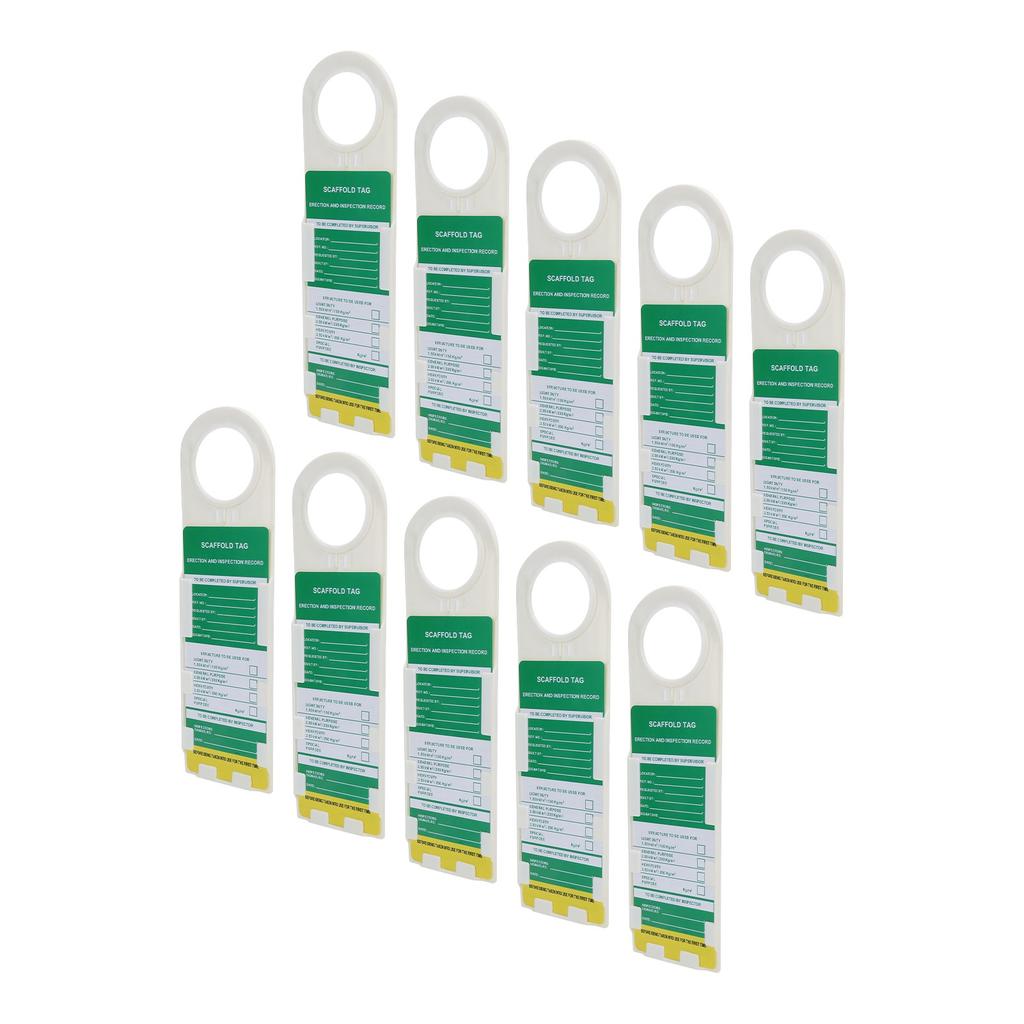 10PCS Scaffold Tag Locking Caution Maintenance Sign for Electric Chemical Industrial Security