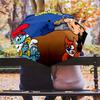 Smurfs Winter Ski Lift Folding Umbrella Suitable For All Seasons 8 Paraphenoid Bones Travel Printing Gift