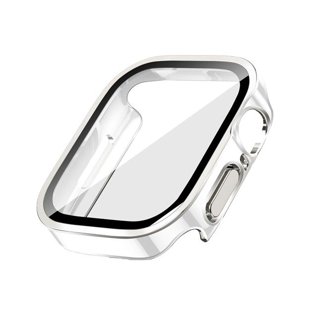 Glass+Case For Watch 42 46mm 45mm 41 49 44mm 40 Mm Straight Edge Screen Protector Cover Case iWatch SE 6 7 8 9 10 11 Ultra
