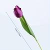 3Pcs Simulation Multicolor Home Decor 13.78 Inch Tulips for Outdoor Courtyard Patio Garden Decoration
