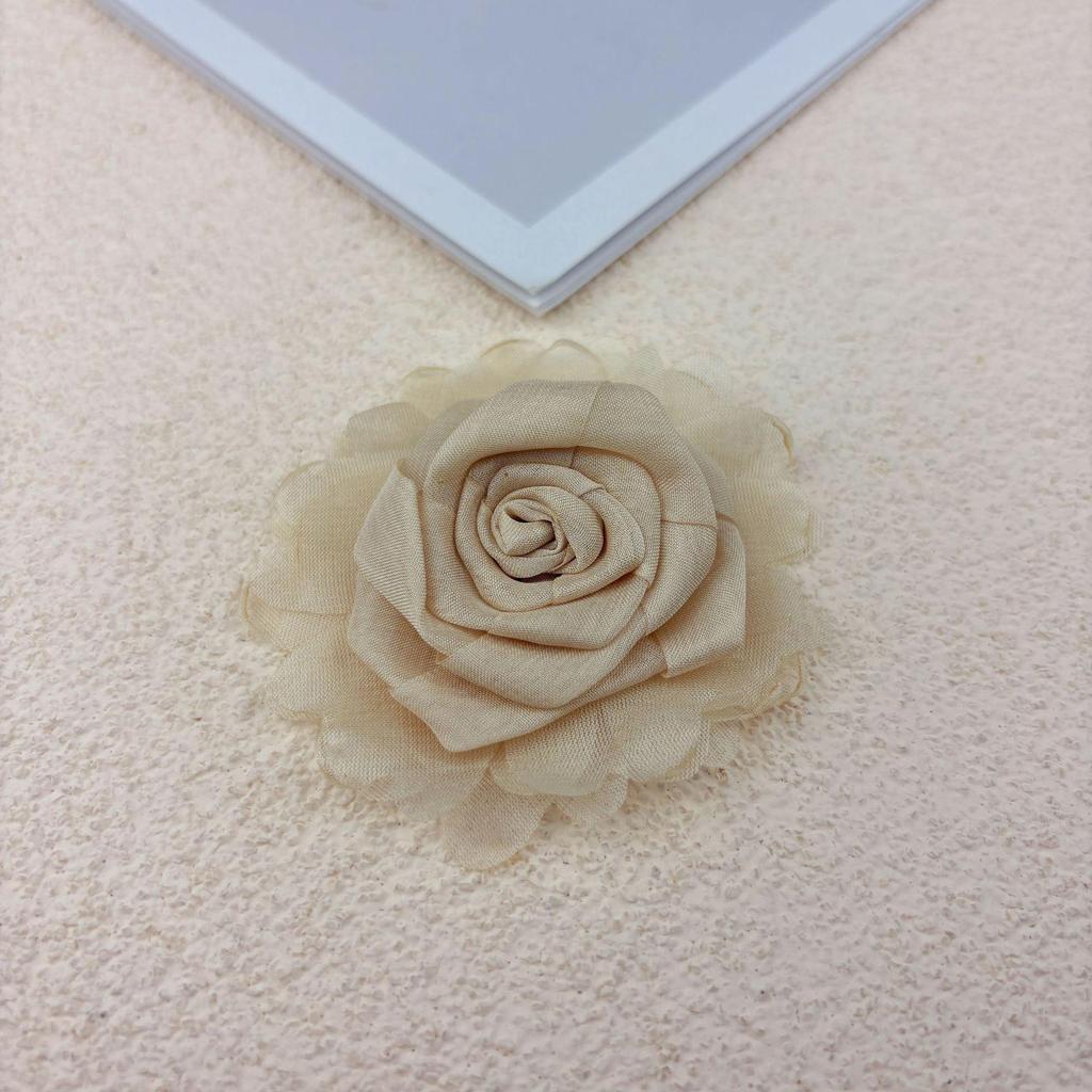 Hongkoński Wielowarstwowy Spinki do Włosów i Akcesoria do Ubrań z Organzy z Suszonymi Różami