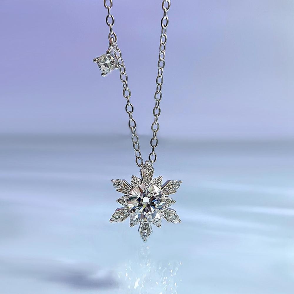 18-karatowe białe złoto szafirowe fasetowane naszyjniki z kamieniami szlachetnymi dla kobiet prezent zaręczynowy 925 Sterling Silver Fine Jewelry