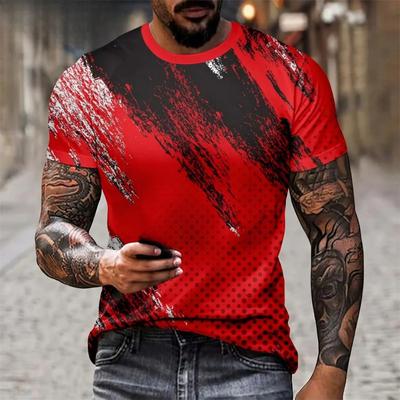 Abstract Print Clothes Men Graphic Tees Men T-shirt Men's Summer Clothes Mens Tshirt