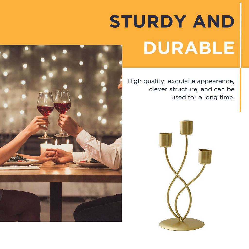 Modern Minimalist Candle Holders Elegant Romantic Dinner Setting for Wedding & Party Decor