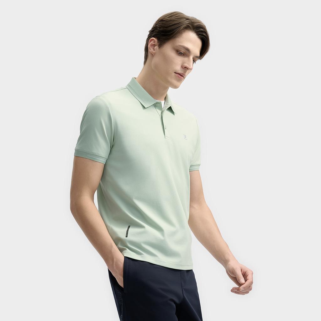 New FILA WHITE Polo Shirt Men's Gray Mist Green F11M523105F-LG