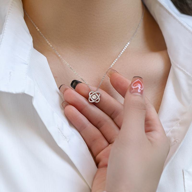 Diamond Necklace, Women's Light Luxury, High-end Sense, Fashionable and Exquisite, Niche Design Sense