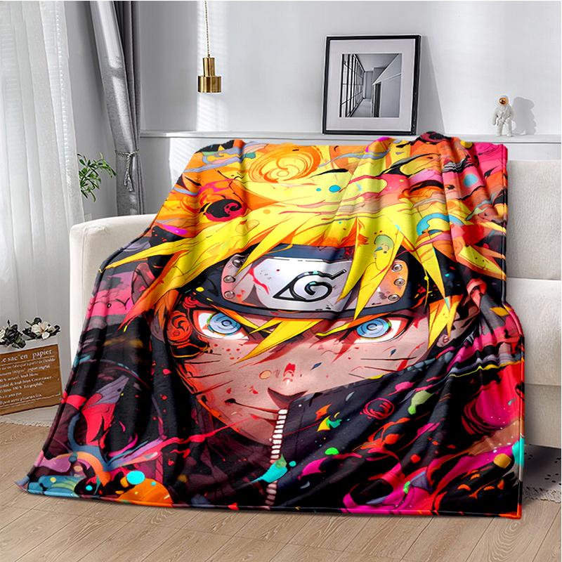 3D N-Naruto Cartoon Anime I-Itachi Flannel Blanket Soft Warm Throw Blanket for Bedroom Living Room Bed Travel Camping Picnic Kid