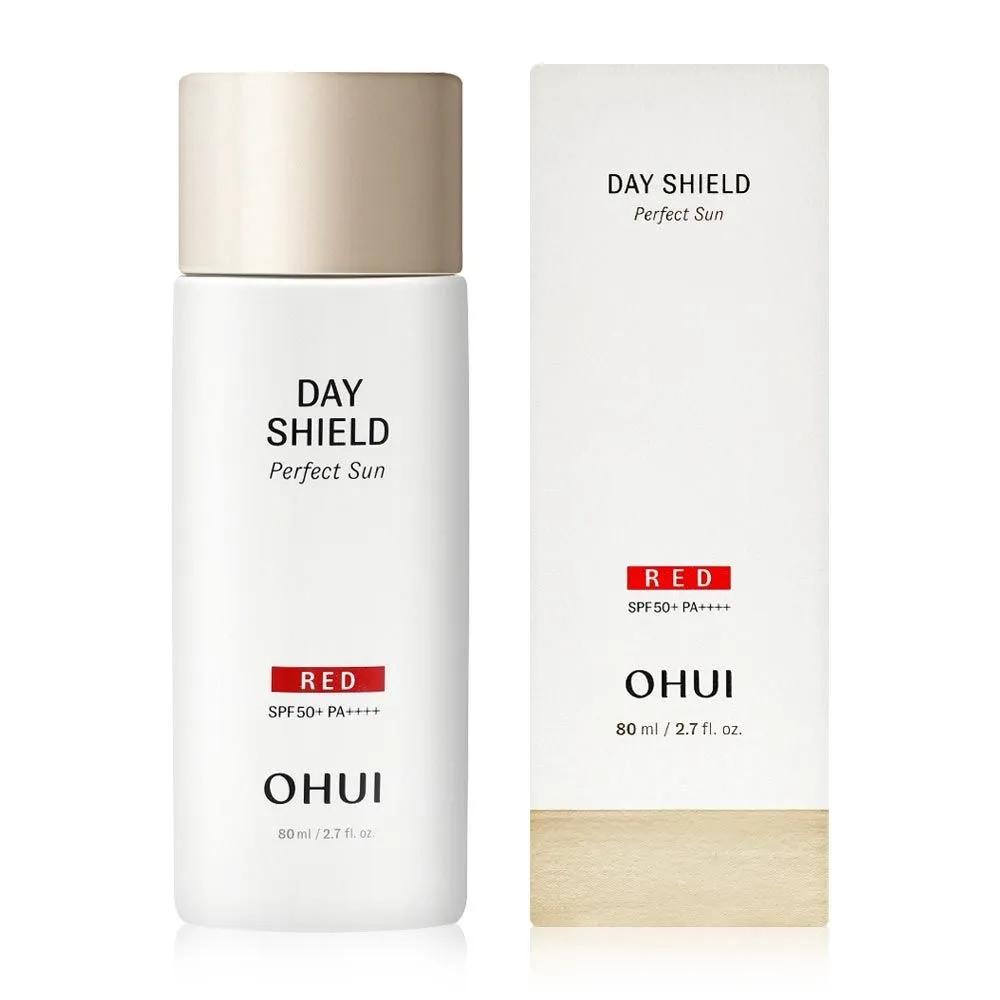 

O HUI Day Shield Perfect Sun Red 80ml Anti-wrinkle Hypoallergenic Moisturizing Sunscreen SPF50+ PA++++