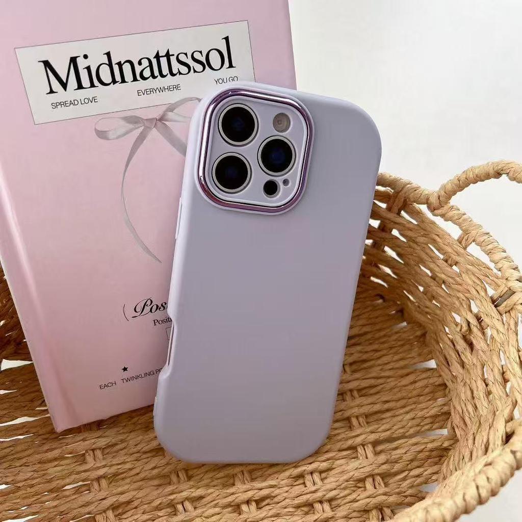 New Soft TPU Candy Color Phone Case for Apple 17ProMax to 11 - Solid Color Protective Cover with Precise Cutouts