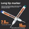 Deep-hole long-nose marker pen, building oil-based pen, carpentry marking pen, tile long-nose quick-drying marker pen
