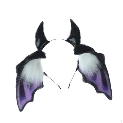 Devil Ears Headband Hairband Hair Hoop Fancy Dress Accessories Halloween Horns