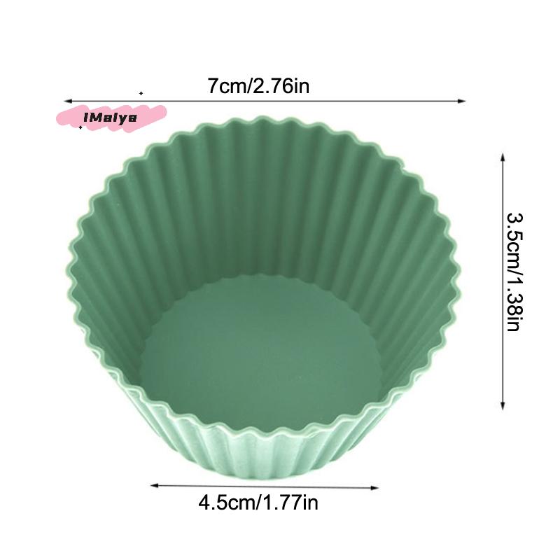 12/24Pcs Silicone Cake Mold Round Shape Baking Molds for Cupcakes Pudding Jelly Cups Pastry Home Kitchen Bakeware BPA Free