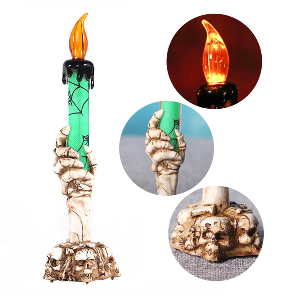 Halloween Schädel Geist Skelett Handstand LED Kerze Party Deko Bar Lichter M8M4 Halloween Schädel Geist Skelett Handstand LED Kerze Party Deko Bar Lichter M8M4