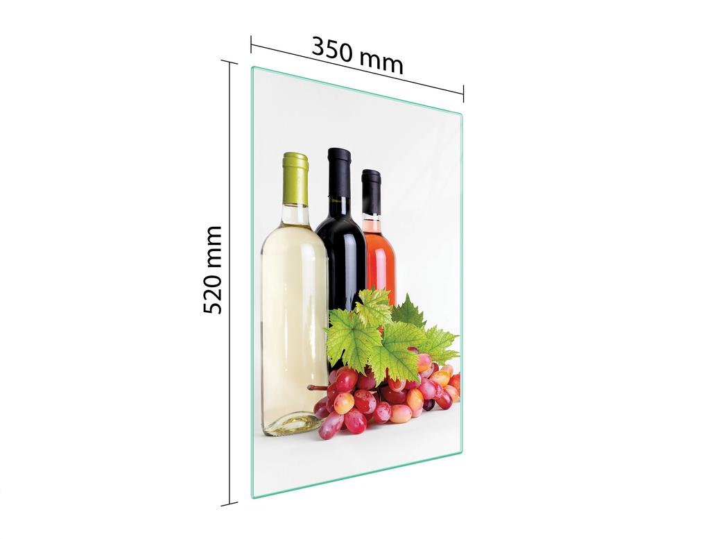 SZKLANA DESKA DO KROJENIA 35x52 WINO