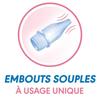 Mouche-bebe Prorhinel Embouts Jetables Mouche pour Bebe, pour Nez Bouche, Fabrique en France, 20 Embouts Souples - Lot de 4