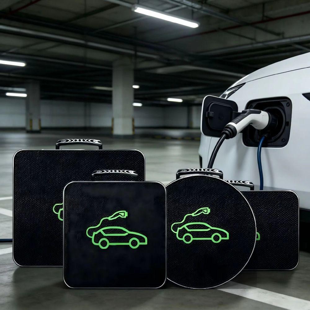 Spacious Inner Space EV Charging Cable Storage Bag Car Charging Cable Organizer Bag  Outdoor Use