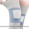 2pcs Thin Compression Knee Sleeve Breathable Non Slip Double Knit High Elasticity Knee Sleeve for Yoga Gum Workout Light Gray L