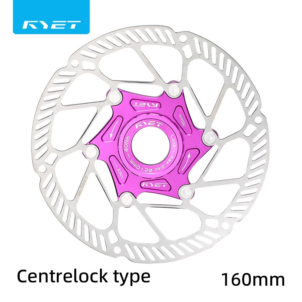 RYET Ultralight Floating Bike Disc Rotor 140mm 160mm - 6 Bolt & Center Lock Stainless Steel for Mountain Road Bicycle Cycling