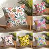 Spring and Summer Floral Pillow Case Home Living Room Decoration Linen Pillow Cases Cushion Cover