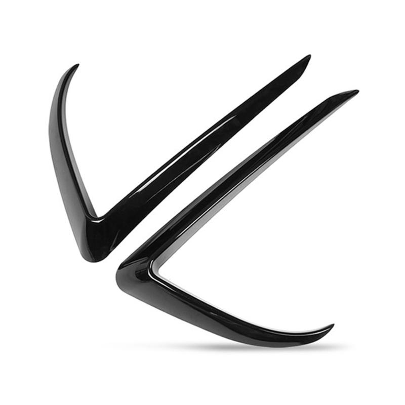 Front Fog Light Eyelid Eyebrow Molding Stripe ABS Decal Pre-Cut Sticker for Car Styling