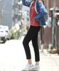 Ppaeppae Black Straight Pants With Inner Elastic Waist