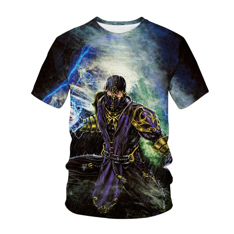 Mortal Kombat 3D Print T-Shirt Fashion Fighting Game Streetwear Kids Sport Casual T Shirt Boy Girl Oversized Tees Tops Clothing