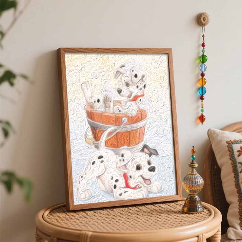 Disney Animation Dalmatian Digital Oil Painting Diy Handpainted Coloring Painting Home Decoration Craft Art Wall Decor Canvas Pictures