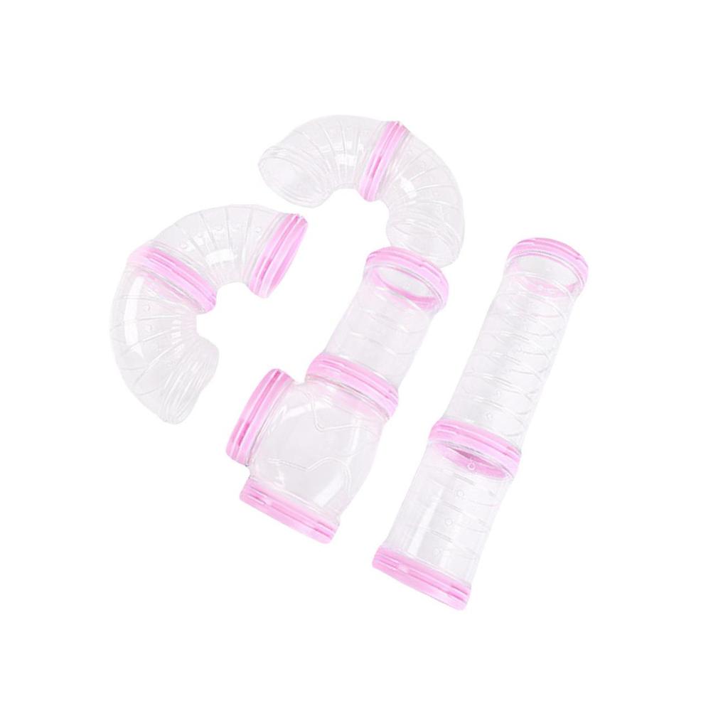 DIY Plastic Hamster Tubes Set 8Pcs Connected Tunnels for Training