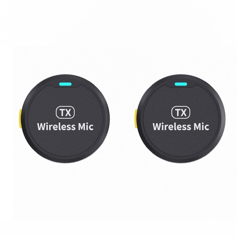 2 In 1 Lavalier Microphone Magnetic Attraction Wireless Lavalier Mic  Smartphone/Laptop/Tablet