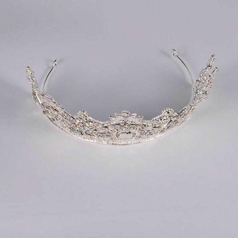 Zircon Bride Crown Princess Wedding Banquet Baroque Diamond Show Crown Headband