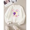 Kids Sweatshirt,Adorable Bear And Grape Design Sweatshirt , Perfect for Autumn And Winter,Soft Cotton Sweatshirt