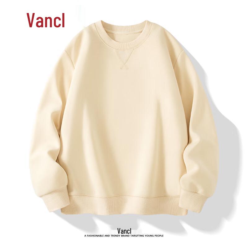 

Мужской свитшот VANCL свободного кроя с дизайном перевернутого треугольника, с длинным рукавом и круглым вырезом L