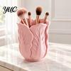 Vivid Leaf Texture Pen Cup Cabbage Shape Holder, 3D Print PLA Makeup Brush Organizer, Decorative Storage for Dressing Tables Stable Base Stationery