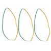 3pcs Artificial Leather Skiving Machine Belt Flat Peeler Belt Parts  For 801 Skiving Machine