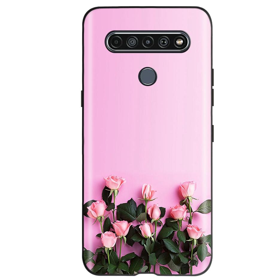 For LG K61 2020 Case Cute Cat Butterfly Soft Silicone Shockproof Phone Case For LG K61 K 61 Fundas Case LGK61 Coque 6.53'' Shell