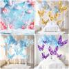 6PCS Double Layers Butterfly Ornament Paper Decorative Butterfly  Home Decoration