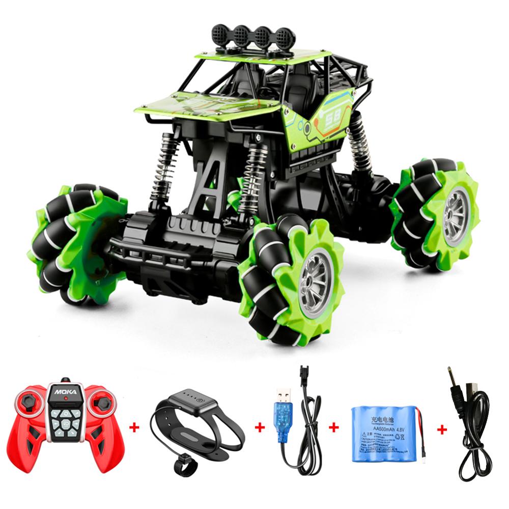 616A 1/16 RC Stunt Car 4WD 2.4GHz Off-Road RC Crawler Dual Remote Control Deformation Watch